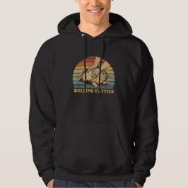 Katt Rullar Feta Cigaretter Roligt Hoodie