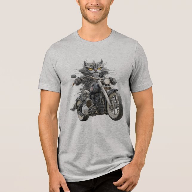Katt ryttare t shirt (Framsida)