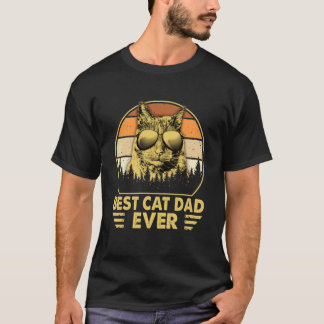 Katt säger cool pappa till kattens världens bästa t shirt