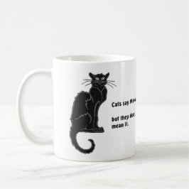 "Katt säger Meow.." Kaffe Mugg