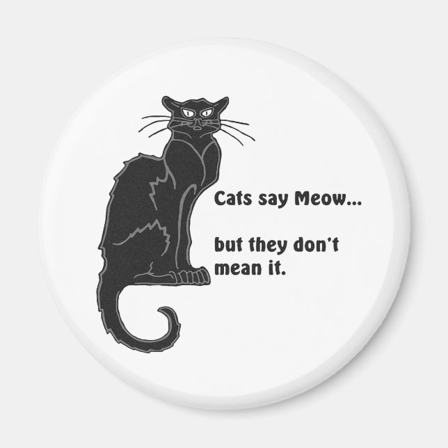 Katt säger Meow.. Magnet (Framsidan)