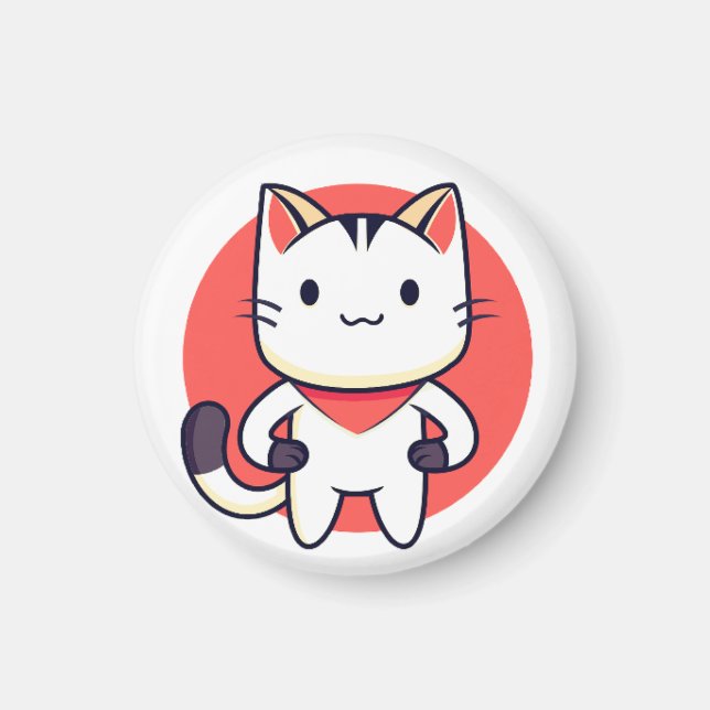 Katt, sällskapsdjur, djur magnet (Framsidan)