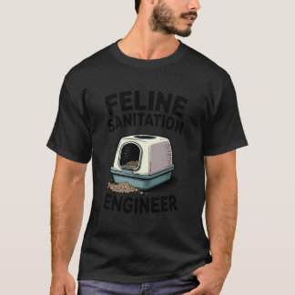 Katt Saneringsingenjör Kattälskare Kattlåda T Shirt