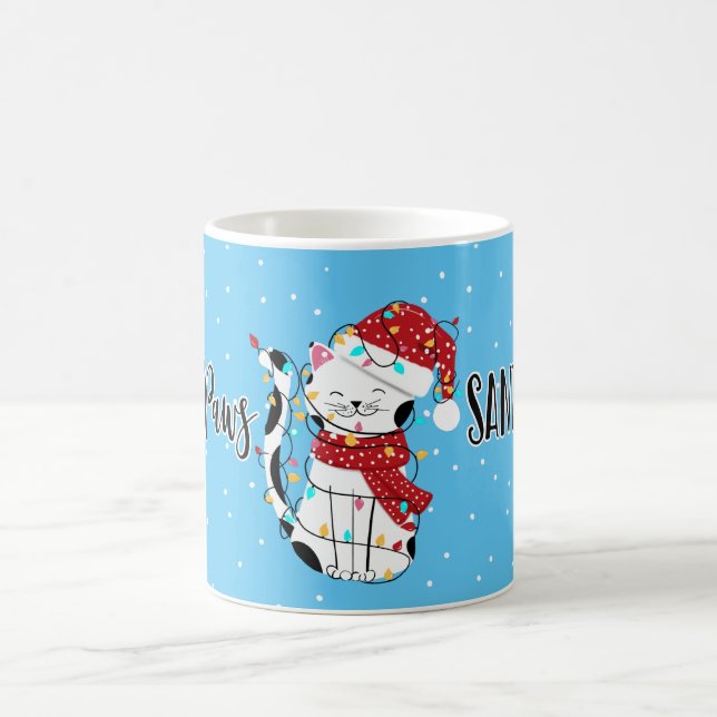 Katt Santa klo tass cat-mas-skämt-christmas Kaffemugg (Center)