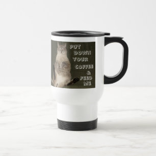 Katt "SÄTT NED DIN KAFEE OCH MATA MIG"-Resemugg Resemugg