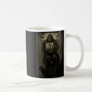 Katt Selfie 67 Meme Sex Sju Roligt Bigfoot Kaffemugg