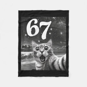 Katt Selfie Med 67 Meme Roliga Katter Grafik För M Fleecefilt