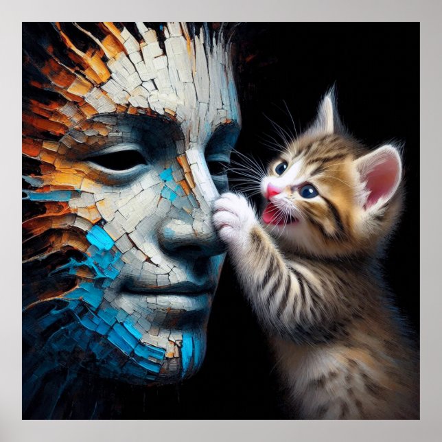 Katt ser ditt hjärta: sann bortom maskor poster (Framsidan)