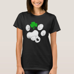 Katt Shamrock Retro Irländsk St Patrick's Day T Shirt