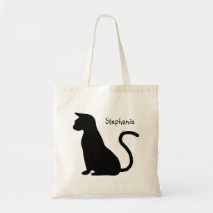 Katt Siluett Design Tygkasse