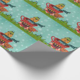 Katt Sitta i en Tekopp-jul Presentpapper
