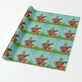 Katt Sitta i en Tekopp-jul Presentpapper