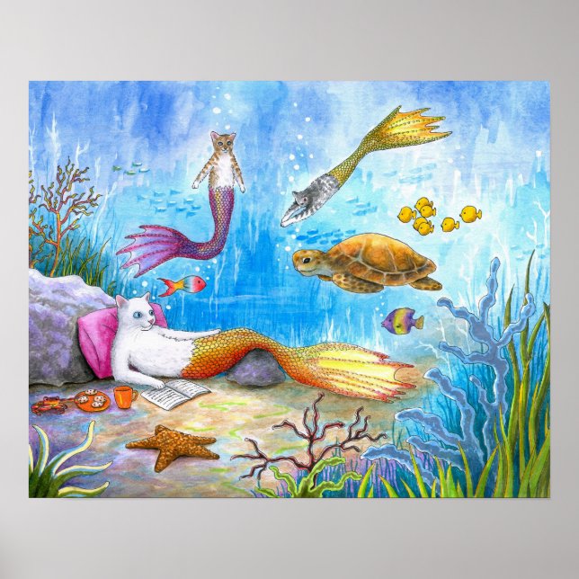 Katt sjöjungfru 31 poster (Framsidan)