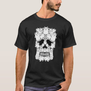 Katt skalle husdjurs ägare djur kattunge kitty hu t shirt