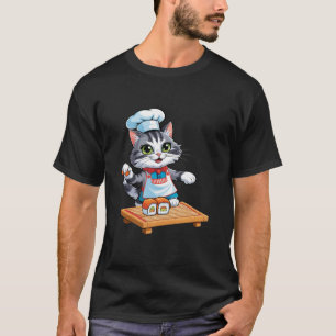 Katt Skapar Sushi Cute Culinary Cat Kawaii Food Ar T Shirt