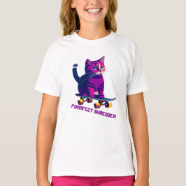 Katt Skater Skateboard T-Shirt