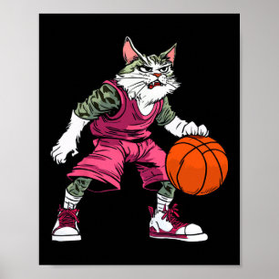 Katt Sketll Spelare Sketll Katt Poster
