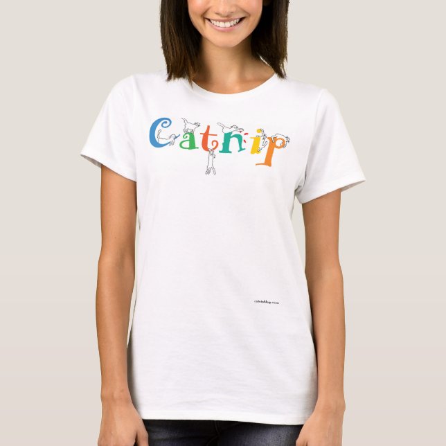 katt-skjorta t-shirt (Framsida)
