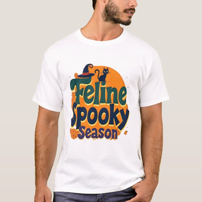 Katt-skrämmande säsong t shirt (Framsida)