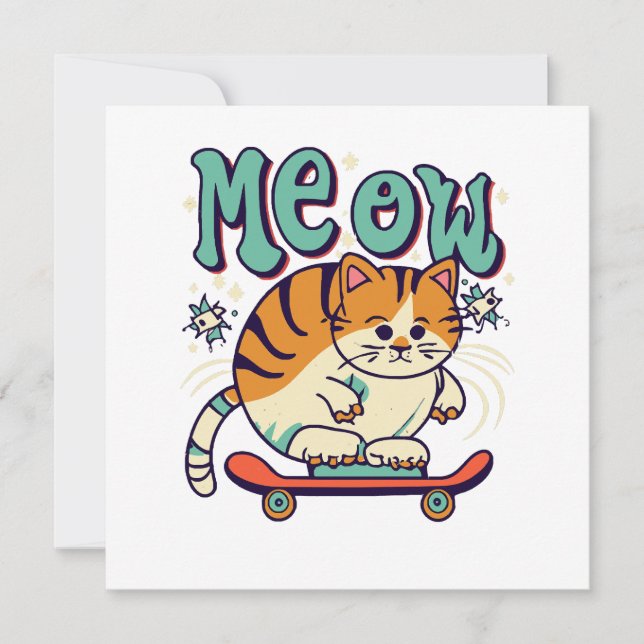 Katt Skridsko Meow (Framsida)