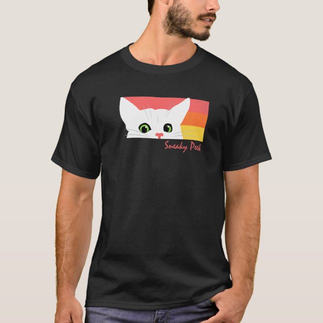 Katt Snuskig Titt  1 T Shirt (Framsida)
