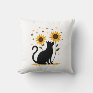 Katt Solros Julgran Solros Katt Älskare Kudde