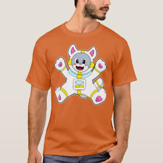Katt som astronaut i Costume T Shirt
