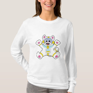 Katt som astronaut i Costume T Shirt
