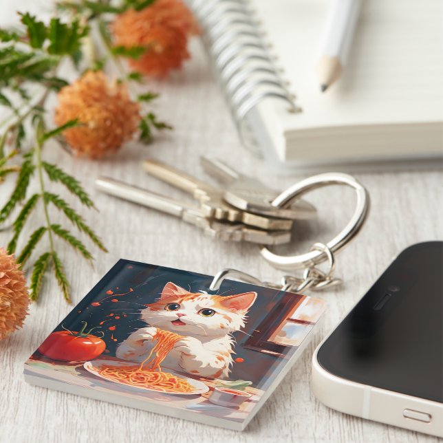 Katt som äter spaghetti (Högra Framsidan)