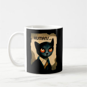 Katt som bärs av människor Art för fettöverdrag Kaffemugg