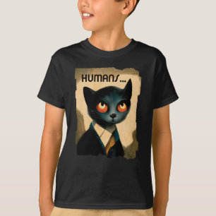 Katt som bärs av människor   Art för katt över T-s T Shirt