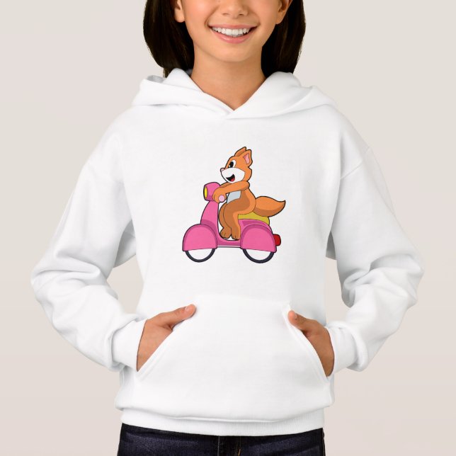 Katt som Biker med Scooter.PNG T Shirt (Framsida)