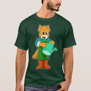 Katt som bonde med vattenkanna t shirt