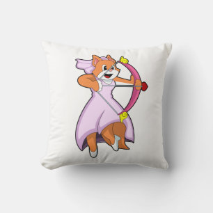 Katt som brud med bröllopsklänning.PNG Kudde