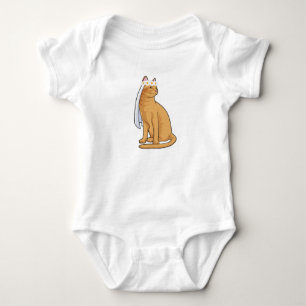Katt som brud med slöja t shirt