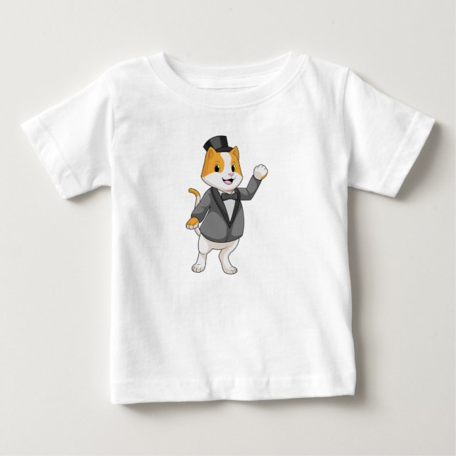Katt som brudgum med band t shirt (Framsida)