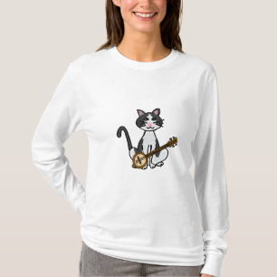 Katt som CO leker Banjoskjortan Tee Shirt