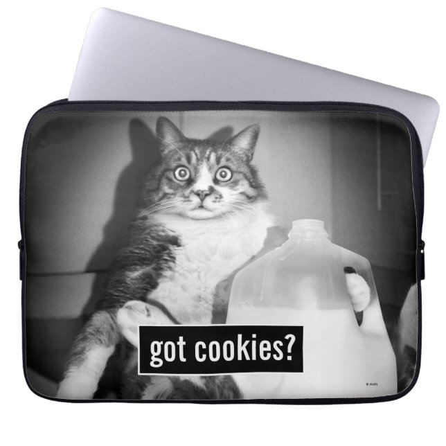 Katt som dricker Mjölk från jug Laptop Fodral (Framsidan)