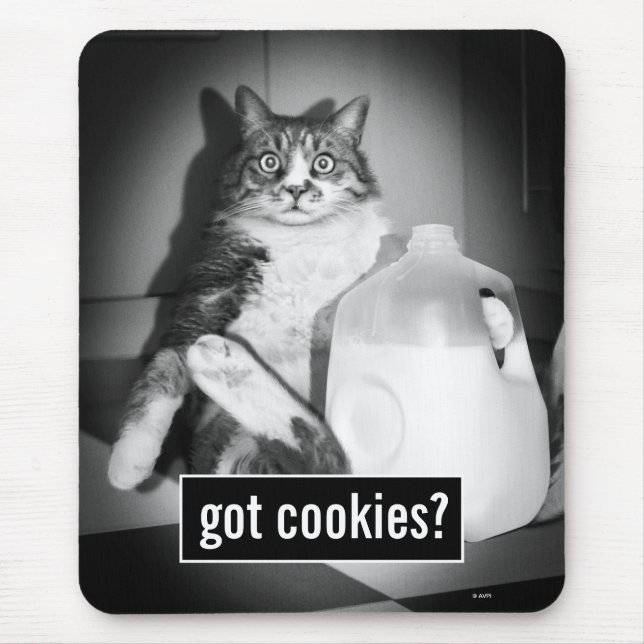 Katt som dricker Mjölk från jug Musmatta (Framsidan)
