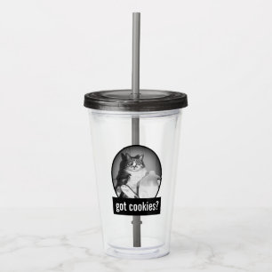 Katt som dricker Mjölk från sot Take Away Mugg