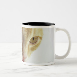 Katt som dricker mjölk Två-Tonad mugg