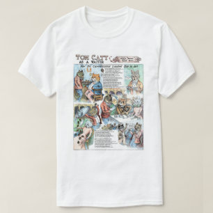 Katt som en servitör, Louis Wain Tee Shirt
