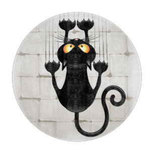 Katt som faller ner roligt tecknade figurer