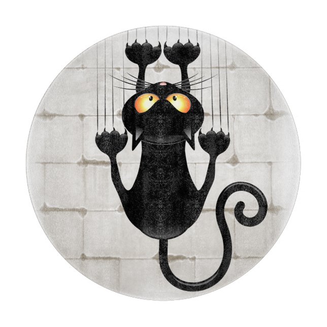 Katt som faller ner roligt tecknade figurer (Framsidan)