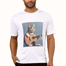 Katt som gitarr, kattlover T-Shirt