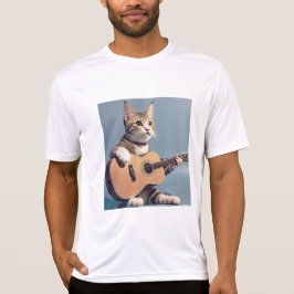 Katt som gitarr, kattlover T-Shirt