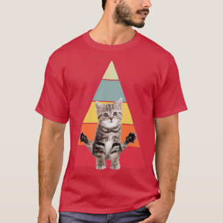 Katt som gör yoga Meditation Cat Yoga Pose T Shirt