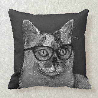 Katt som ha på sig exponeringsglas kudde
