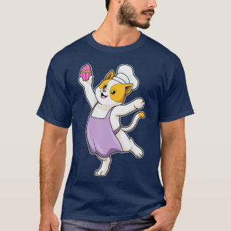 Katt som kock med kokströja Muffin T Shirt