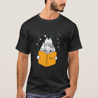 katt som lär sig tillbaka till skolan kemi vetensk t shirt